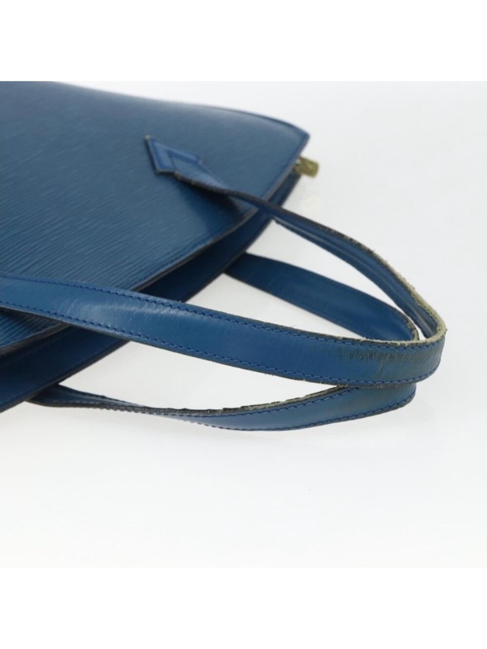 Authentic LOUIS VUITTON Epi Saint Jacques Shoulder Bag Blue M52275 LV - Picture 14 of 16